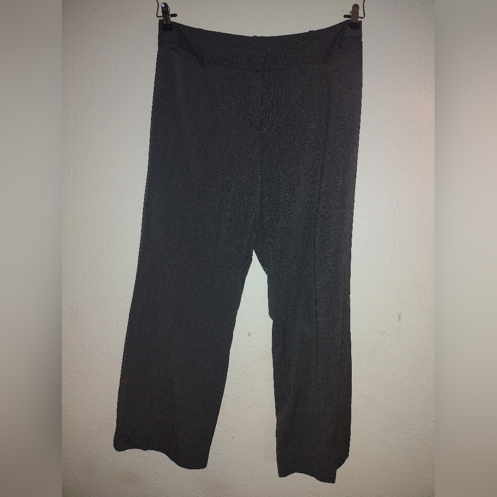 Dark grey Worthington curvy fit straight leg pants